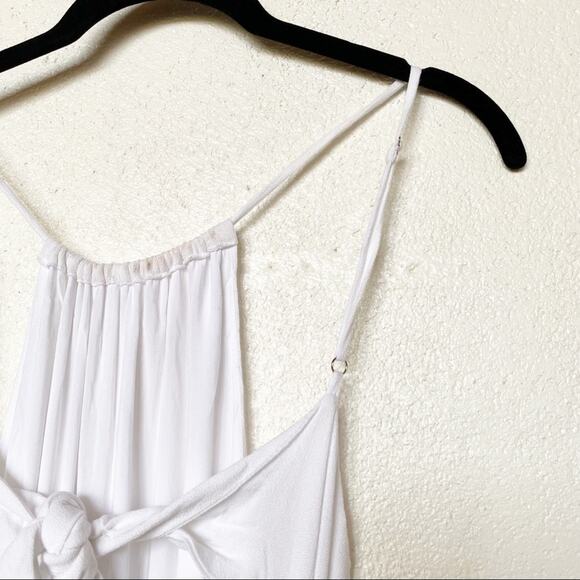 Honey Belle Ruffle Hem Open Back Jumpsuit Size Small - Picture 6 of 10